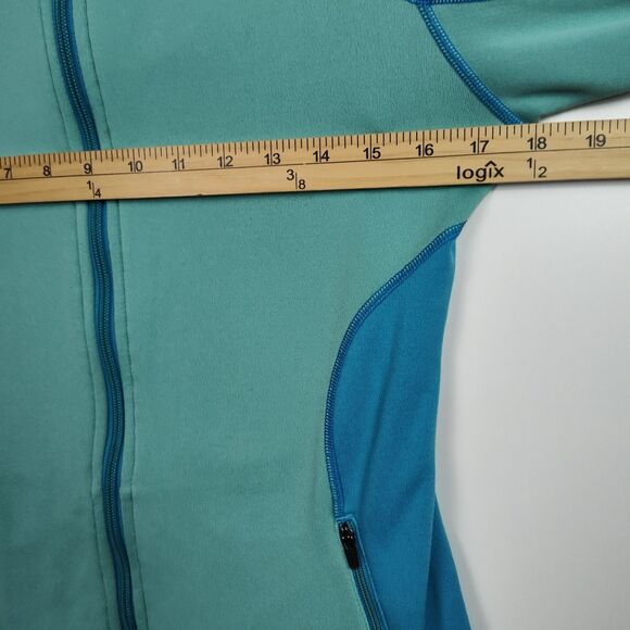 Patagonia Full-Zip Hoodie Sweatshirt Women's S Blue/Blue Long Slvs Thumb Holes - Picture 4 of 9